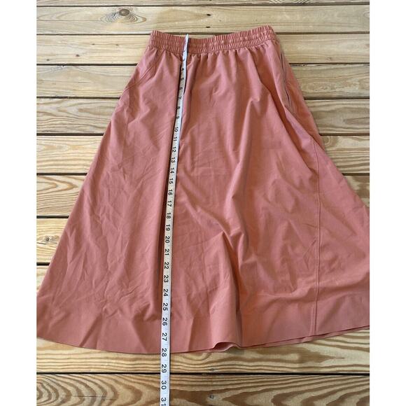 Athleta Athletic Drawstring Skirt Size 2 Women’s Coral - Picture 6 of 7